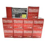 x10- Boxes of 5.56mmx45mm 62-grain FMJ BT