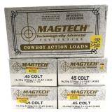 x5- Boxes of .45 Colt 250-grain L-flat Magtech