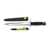 Military style hunting knife with sheath