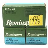 150 Rds. of .22 LR. Remington 22 Target cartridges