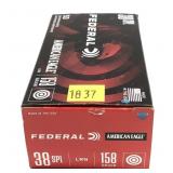 Box of .38 Spl. 158-grain LRN Federal cartridges,