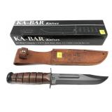US Army Ka-Bar fighting knife with leather