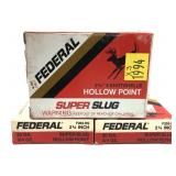 x3- Boxes of 20 Ga. 2.75" Federal super slugs HP -