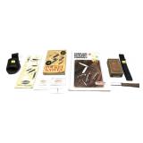 Lot, assorted knife related items includes 1