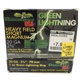 x2- Boxes of 20 Ga. 2.75" Brenneke green lightning