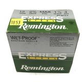 Box of 12 Ga. 2.75" No. 4 Remington steel shotgun