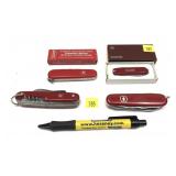 Lot, 2 Swiss Army knives and 2-Victorinox knives