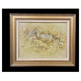 14" x 18.5" O/C signed Daniel Logï¿½ - Framed