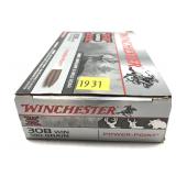 Box of .308 WIN. 180-grain Winchester Power-Point