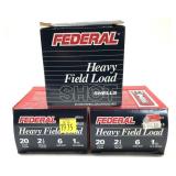 x3- Boxes of 20 Ga. 2.75" No. 6 Federal field