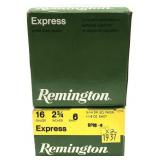x2- Boxes of 16 Ga. 2.75" No. 6 Remington shotgun