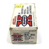 Box of Western .256 WIN. MAG. 60 gr Cartridges,