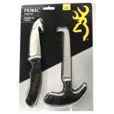 Browning Primal 2-piece guthook/skinner and saw