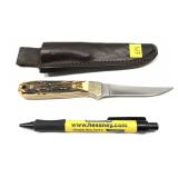 Schrade Uncle Henry 164 stag handle knife with