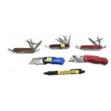 Lot, 3 multi tools and 2 knives