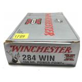 Box of .284 WIN. 150-grain Power-Point Winchester