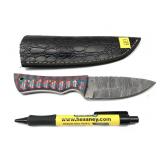 Custom handmade Damascus blade knife with