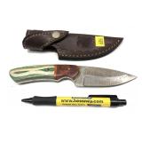 Custom stainless steel knife with embossed