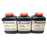 x3- 1 lb. Bottles of Accurate Magnum rifle powder