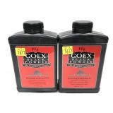 x2- 1 lb. bottles of Goex black powder "FFg" -x2