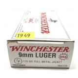 Box of 9mm Luger 115-grain Full metal jacket