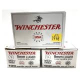 x3- Boxes of 9mm Luger 115-grain Full metal jacket