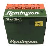 Box of 12 Ga. 2.75" No. 6 Remington Shurshot