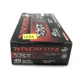 Box of .45 Auto 230-grain FMJ Winchester SXZ