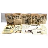 Lot: Assorted WWII Era Newspapers