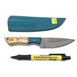 Custom handmade Damascus blade knife with