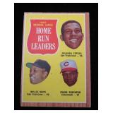HR Leaders Cepeda, Mays, Robinson 1962 Topps #54
