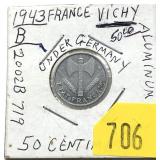 1943 French 50-cents