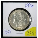 1896 Morgan dollar, B.U.
