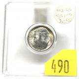 1951-S Roosevelt dime, Unc.