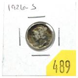 1926-S Mercury dime