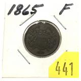 1865 2-cent piece