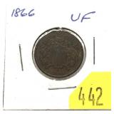 1866 2-cent piece