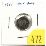 1861 half dime