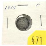 1859 half dime
