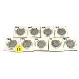 x9- Liberty nickels, mixed dates -x9 nickels