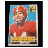 YA Tittle 1956 Topps #86, Horizontal Center
