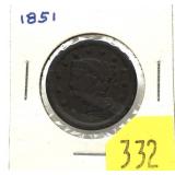 1851 U.S. large cent