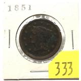 1851 U.S. large cent