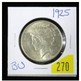 1925 Peace dollar, B.U.