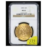 1895 $20 Gold Liberty Double Eagle, NGC
