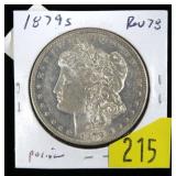 1879-S Rev. 78 Morgan dollar, B.U.