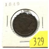 1849 U.S. large cent