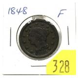 1848 U.S. large cent