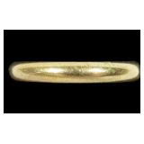 14K Yellow gold band ring, size 11.5, 4.0 grams