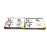 x2- 2002 Proof sets -x2 sets - Sold by the piece,